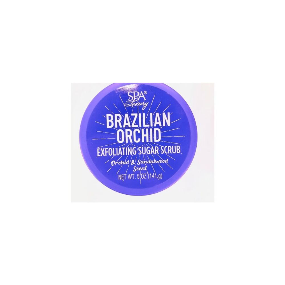 4 Pk Spa Luxury Brazilian Exfoliating Sugar Body Scrub Flora Orchid Hibiscus - Picture 4 of 6